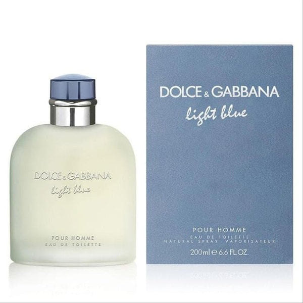 PARFUM DOLCE GABBANA LIGHT BLUE MAN EDT 200 ML ORIGINAL NEW WITH BOX