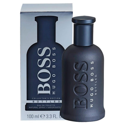 PARFUM PRIA BOSS BOTTLED BLACK COLLECTOR EDITION MAN EDT 100 ML PERFUME ORIGINAL + BOX